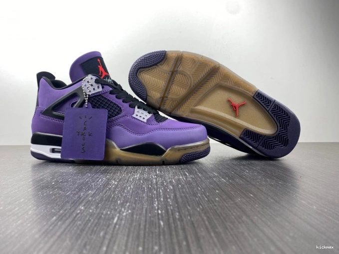 Rep MAX Purple 766296 Jordan Retro 4 Travis Family) and (Friends LN4 Scott 0810